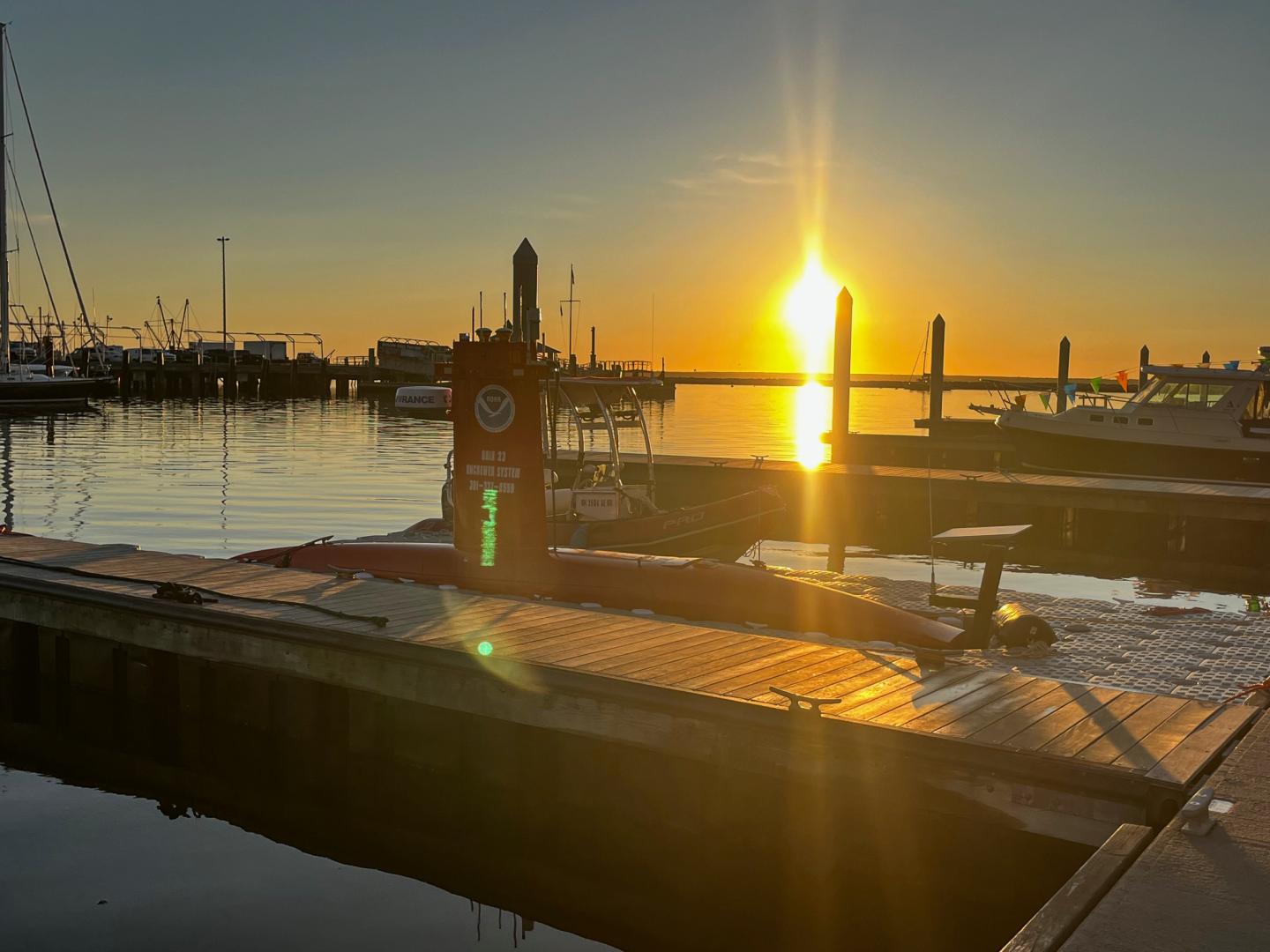 Autonomous vessel at Provincetown Marina
