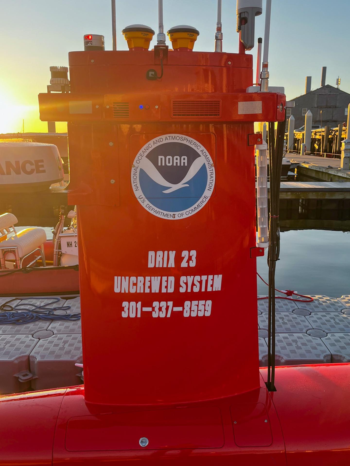 Autonomous vessel at Provincetown Marina