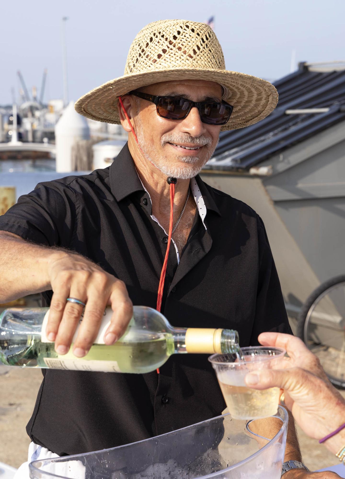 Bar service on the pier at Provincetown Marina