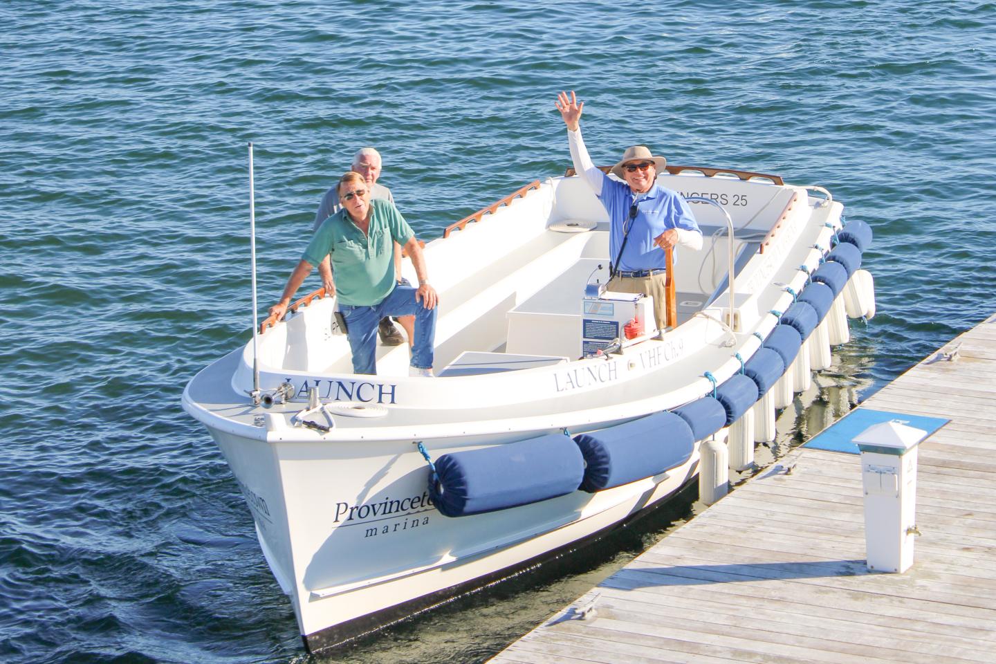 Complimentary launch service at Provincetown Marina
